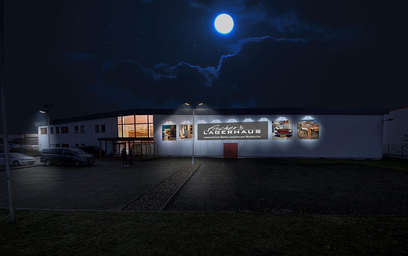 Picture fischers lagerhaus banner 2022 nacht